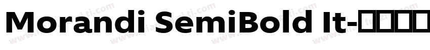 Morandi SemiBold It字体转换